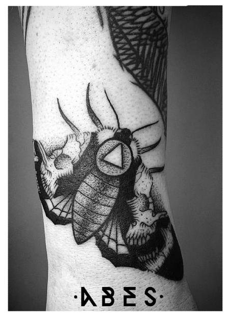 Tattoos - moth skull - 119858